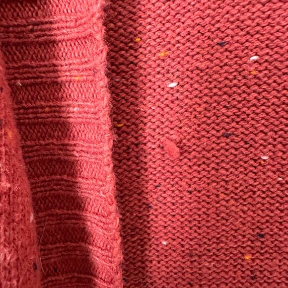 Serra Cardigan Sweater Womens LARGE Open Front Long Pockets Boho Donegal Preppy - Picture 7 of 10